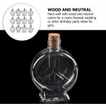 EXCEART 25Pcs Cork Jars 100ML Plastic Cork Bottles Wishing Bottles Clear Vials Storage Container for Art Crafts Projects Decoration Party Supplies Mixed Style - BEJPA9BNO