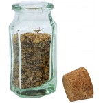 Kitchen Supply Green Glass Spice Bottle with Cork Lid - B2D31E9S9
