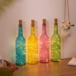 LED Wine Bottles with Lights Inside Lighted Glass Bottle Decorative LightPink,Blue,Yellow,Orange,Red,Green Decorative Glass Bottles for Wedding - BIQ4NYBF2