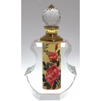 Lucid Realm Crystal Golden Rhapsody Decorative Perfume Bottle Handmade & Painted Collectible PBA04-462 - BF3HMH138