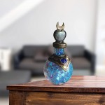 Mermaid Aura Magic Potion Crystal Decor Moon Magic Potion Decorative Bottle Resin Decoration Handmade Crystal Gemstone Wishing Bottles Gifts for Her Girlfriend Wife - B5SXMJF1W