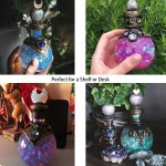 Mermaid Aura Magic Potion Potion Moon Bottle Resin Moon Magic Potion Decorative Bottle Resin Moon Magic Potion Handcrafted Gifts for Her Girlfriend Wife-Blue - BC2H4CT5L