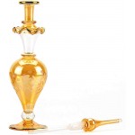 NileCart™ Egyptian Perfume Bottle large size 9 in. handmade in Egypt For your perfume essential oils Egyptian decoration or party table centerpiece Honey - BS9KXCK0W