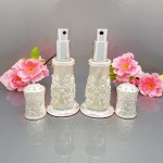 Perfume Bottles Frosted Glass Perfume Spray Bottle Metal Decorative Frosted Glass Empty Bottle Travel Spray Bottle Color : Silver Size : 30 ml - BQUVZZ62Q