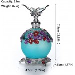 shuangchun Vintage Perfume Bottle Empty Butterfly Perfume Bottle Perfume Decorative Glass Bottle Color : 25ml Size : Blue - BU3H0ISLS