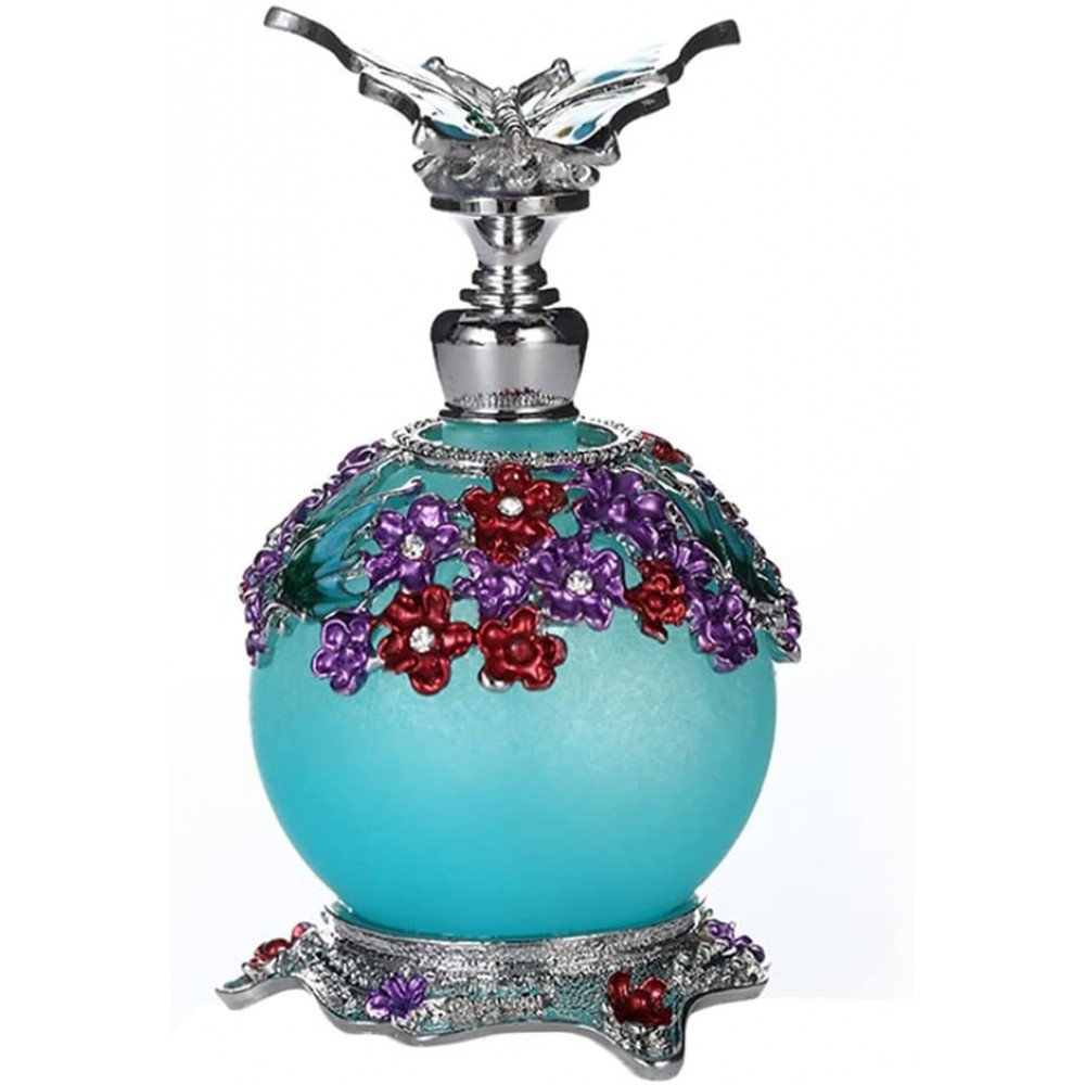 shuangchun Vintage Perfume Bottle Empty Butterfly Perfume Bottle Perfume Decorative Glass Bottle Color : 25ml Size : Blue - BU3H0ISLS
