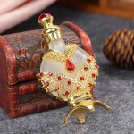 shuangchun Vintage Perfume Bottle Empty Mini Fragrance Dispensing Small Empty Bottles Decorative Perfume Bottle Color : 10ml Size : Red Gold - BEFTP44XK