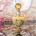 YU FENG Small Decorative Glass Perfume Bottle Empty Vintage Butterfly Flower Style Heart Shape Crystal Perfume Holder Container Scent BottleCapacity:5ml - BG4BAMWQ4