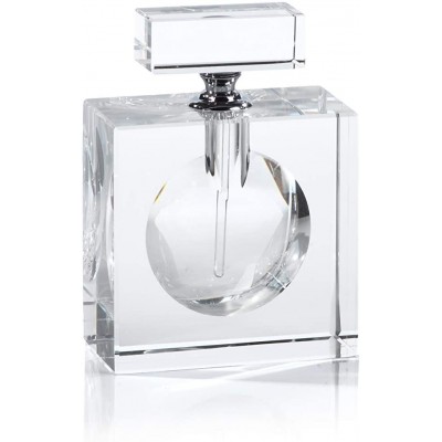 Zodax Malak Rectangular Glass Perfume Decorative Bottle Clear - BJQ1FID0B