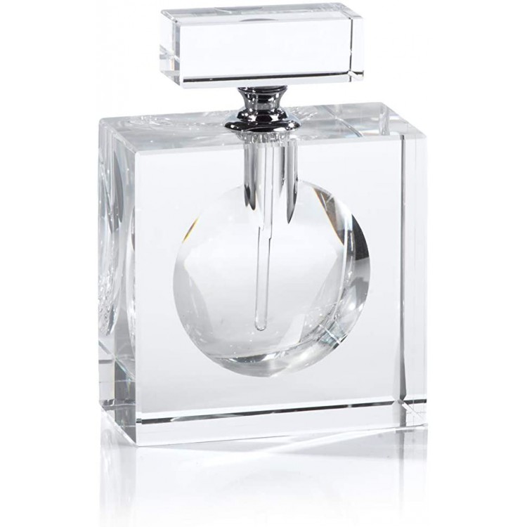 Zodax Malak Rectangular Glass Perfume Decorative Bottle Clear - BJQ1FID0B
