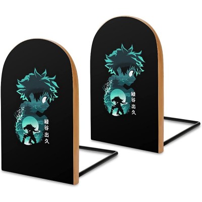 Anime Log Decorative bookends Suitable for Shelves Tables and Household Items Pack of 2 - BOC6W0EZC