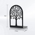 Book Ends Bookends Bookends for Home Decorative Bookends for Shelves Tree of Life Bookend Supports Bookends for Heavy Books Book Shelf Holder Bookend Supports 2Pairs 4Pieces Large - BQT0V94PJ