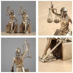 Book Ends Lady Justice Bookend Book Ends for Office Home Bookshelf Decoration Bookends Bookends for Heavy Books Unique Bookends Decorative Bookends Color : Gold Size : 2613.511cm - BVEJS0HM3