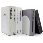 Bookends-Heavy Duty Bookends Metal Book Ends Universal Economy Bookends - BKK216WMH