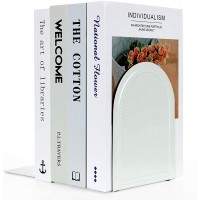 Bookends-Heavy Duty Bookends Metal Book Ends Universal Economy Bookends - BKK216WMH