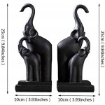 BUYT Book Ends for Office Heavy Books Decorative Bookends Set 2 Elephants Bookends Art Bookend 1 Pair - BB6SQ8VVL