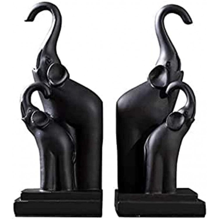 BUYT Book Ends for Office Heavy Books Decorative Bookends Set 2 Elephants Bookends Art Bookend 1 Pair - BB6SQ8VVL
