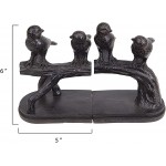 Creative Co-Op Resin Birds on a Branch Shaped Set of 2 Pieces Bookends Bronze 4 - BGQHCPWWE