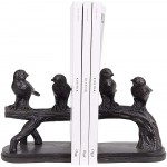 Creative Co-Op Resin Birds on a Branch Shaped Set of 2 Pieces Bookends Bronze 4 - BGQHCPWWE