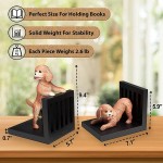 Dog Bookends Decorative Unique Heavy Duty Book Ends Premium Bookend Pair for Gift Home Décor Shelves Art Decor - BKN7LSRE7
