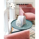 LOYOVE Bookends Heavy Duty Book Ends to Hold Books Decorative Bookends for Shelves Non-Skid Metal Bookends for Heavy Books Premium Book Stoppers for Home Office School（White 1 Pair Large） - B2UQW6UGF