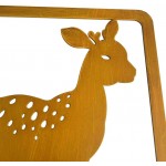 Metal Bookends Yellow Heavy Book Ends for Home Decorative Book Shelf Holder Cute Deer1 Pair Gift - BVFIP4KSU