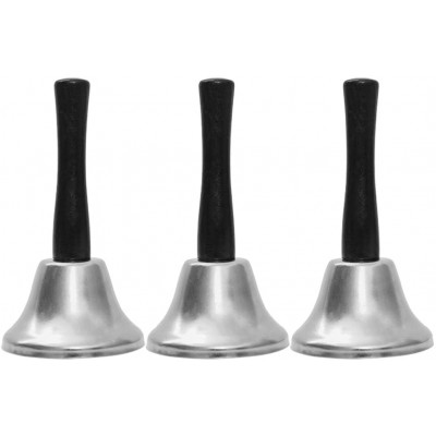 BESPORTBLE 3pcs Xmas Handbell Decorations Metal Decorative Bells Chic Bells for Party - BY6JBGDM8