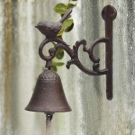 BRASSTAR Rustic Cast Iron Bird Door Bell Decorative Vintage Antique Farmhouse Style Decoration for Outside House PTZY228 - B42ZWGWUL