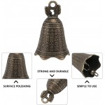 DOITOOL 10pcs Vintage Brass Hanging Bell Metal Small Craft Bell Ornaments DIY Antique Decorative Jingle Bells for Key Chain Bag Wind Chime Dog Collar Making - B4D122RVP