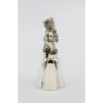 Fine Silver Plated Decorative Bell Back to School Teddy Holding Books and Apple Bell 4-1 8 H - BJ6EGGRBO