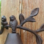 Fogner Rustic Cast Iron Bird Door Bell Decorative Vintage Antique Farmhouse Style Decoration - BC8U89UX7