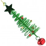Milisten Christmas Tree Jingle Bell Decorative Door Hanger Bell Xma Tree Hanging Bells Christmas Tree Pendants Ornaments for Holiday Holiday Party Decor Green - BQ1306ANB
