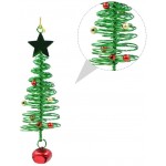 Milisten Christmas Tree Jingle Bell Decorative Door Hanger Bell Xma Tree Hanging Bells Christmas Tree Pendants Ornaments for Holiday Holiday Party Decor Green - BQ1306ANB