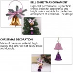 PRETYZOOM Christmas Jingle Decorative Bell Xma Tree Hanging Bells Christmas Tree Pendants Ornaments Decoration Pink - B9TPSWDKE