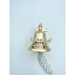 US NAVY Brass Ship Bell For Home Decor Decorative Hanging Bell Nautical Old Antique Heavy Duty Old Antique Brass Bell Wall Mount Ship Bell Brass Ship Bell By PRECIOUS INSTRUMENTS - BTTVTT7W5