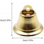 VALICLUD 30Pcs Christmas Metal Mini Bell Small Decorative Bell Christmas Craft Golden Decor - BJD1QHYQS