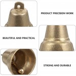 Vintage Copper Bells Christmas Craft Bell Jingle Bell Decorative Bell Feng Shui Bell for DIY Wind Chimes Hanging Ornament Decoration - B82NV625X