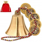 WEEVOO Chinese Feng Shui Bell for Wealth and Safe Pendant Coins for Success Ward Off Evil Protect Peace Car Interiors,Door Chime or Decor - BMF6N0EHZ
