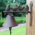 WQZ Rustic Cast Iron Love Birds Door Bell Decorative Vintage Antique Farmhouse Style Decoration for Outside House - BAI0EGQYD