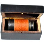 Antique Brass Black Unseen Vintage Marine Telescope with Wooden Box Gift - BZ5GHH7G2