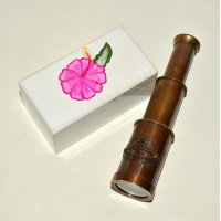 ANTIQUE VINTAGE STYLE BRASS TELESCOPE MARITIME ROOSEWOOD BOX SUPER GIFT - BYFEIXHBW