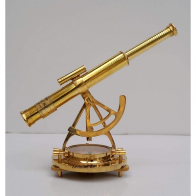 Antiques Art Brass Theodolite Alidade Telescope Compass Instrument Transit Survey toll Surveying Home & Office Decor Gift Items - BMPLVZOHN