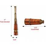 Roorkee Instruments India 18 Antique Look Brass Telescope in Wooden Presentation Box Sailors Gift - BBZ4IE7J0