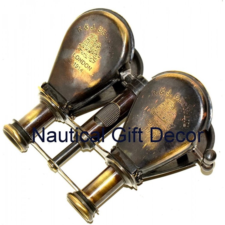 Vintage Brass Binocular Antique Folding Monoculor Nautical Telescope Spyglass - BVJFL2C4H