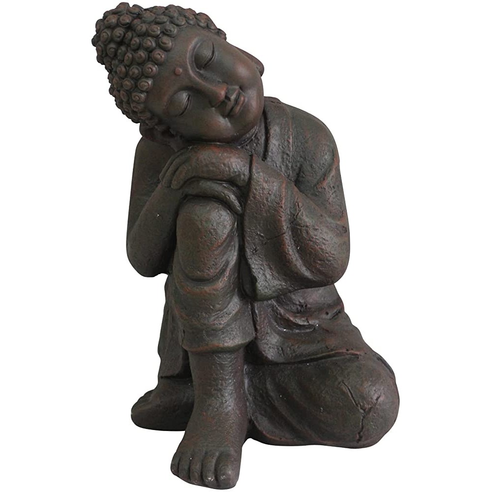Homea Drawing 5dej1324ch Buddha Thinker – 42 x 28 x 29 cm Brown - BWNTM6WST