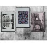 Notre Dame de Paris Cathedral Paris from the Seine Original drawing by tag+art. Cityscape drawing. Art Wall Decor. Office Decor. - B4VYFTAER