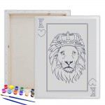Pre Drawn Canvas Paint Kit | Teen Kids and Adult Sip and Paint Party Favor | DIY Date Night Couple Activity| Canvas Boards for painting| Birthday Party Gift - BGI6F2A5A