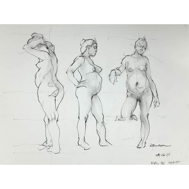 Pregnant Woman Gesture Drawing - B0EWVIBHQ