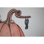 Pumpkin and Vampire Drawing - BUHF51SGH