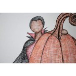 Pumpkin and Vampire Drawing - BUHF51SGH